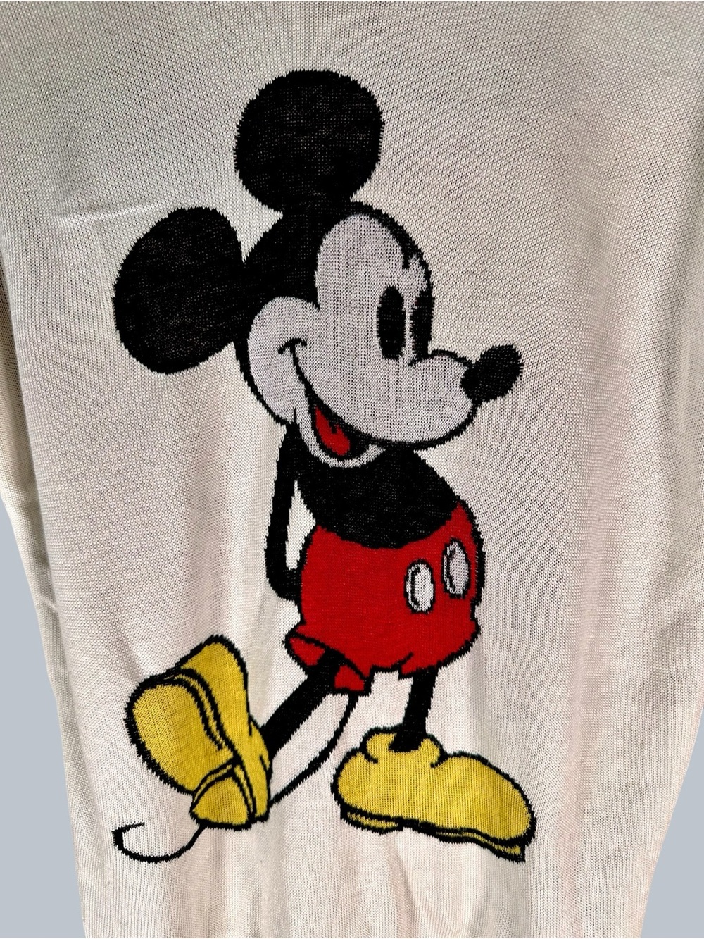 Disney Cream Mickey Graphic Knit Sweater - Picture 2 of 5